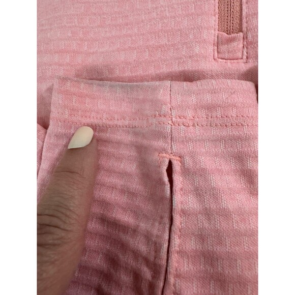 Nike Golf 1/4 Dri Fit Pullover Sweatshirt Women's Large L Salmon Pink Textured - Picture 6 of 8